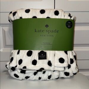 Kate Spade New York Polka Dot Plush Blanket
